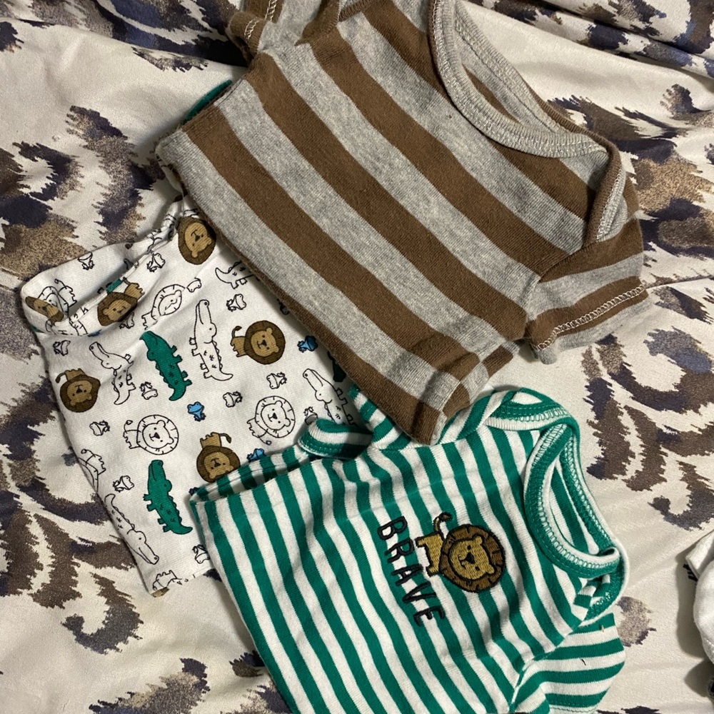 Carter's Brown and Gray Bodysuit Collection